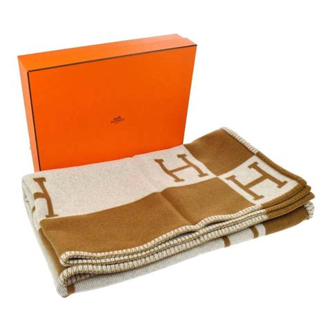 vintage Hermes throws tanwhite